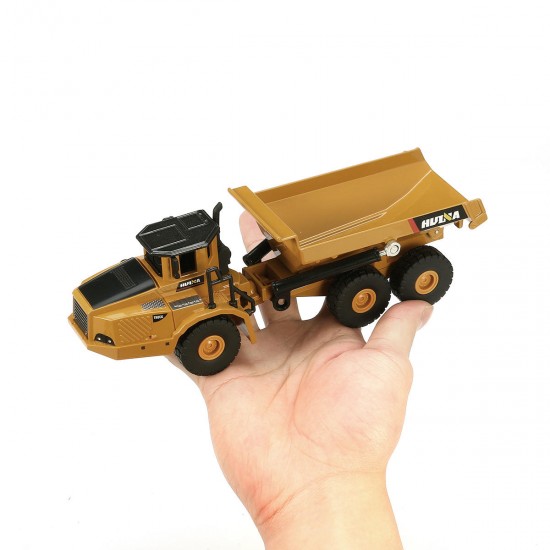 7713-1 1/50 Scale Alloy Hydraulic Dump Truck Diecast Model Engineering Digging Toys