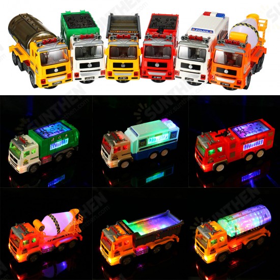 Large Simulation Electric Car Universal Engineering Vehicle Toy 4D Light Music Children's Toy Car