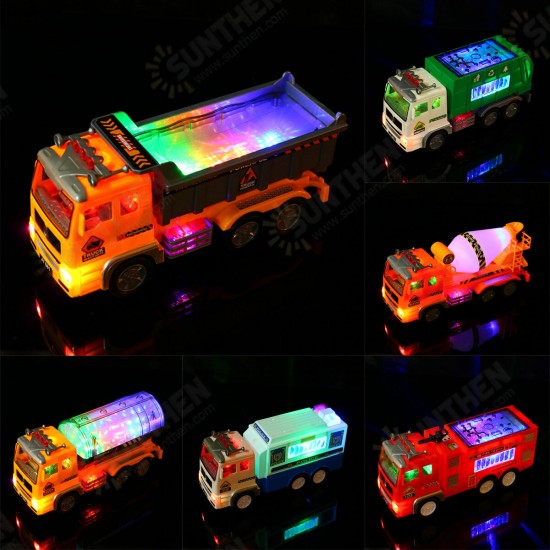 Large Simulation Electric Car Universal Engineering Vehicle Toy 4D Light Music Children's Toy Car