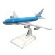 NEW 16cm Airplane Metal Plane Model Aircraft B747 KLM Aeroplane Scale Airplane Desk Toy