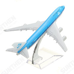 NEW 16cm Airplane Metal Plane Model Aircraft B747 KLM Aeroplane Scale Airplane Desk Toy