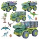 New Style Children Dinosaur Transport Car Inertial Cars Carrier Truck Toy Pull Back Vehicle Toy with Dinosaur Gift for Children