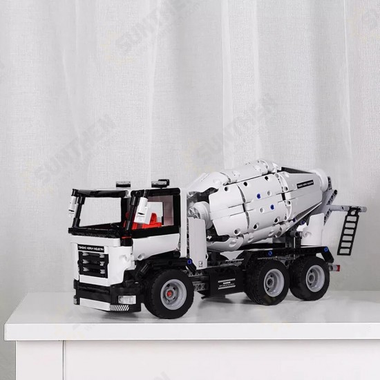 Engineering Mixer Tanker Boys Toy Building Blocks Child Educational DIY Toys for Birthday Christmas Surprise Gift