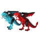 Remote Control 360° Rotate Spray Dinosaur with Sound LED Light and Simulate Flame Diecast Model Toy for Kids Gift