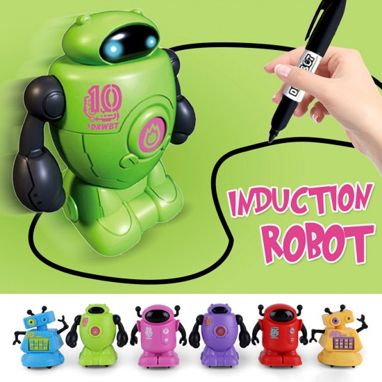 Scribing Induction Car Creative Follow Any Drawn Line Pen Inductive Cute Model Children Toy Gift