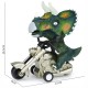 Simulation Dinosaur Inertial Motorcycle Model Tyrannosaurus Triceratops Dinosaur Toy Car Toys for Boys Girls Birthday Gift