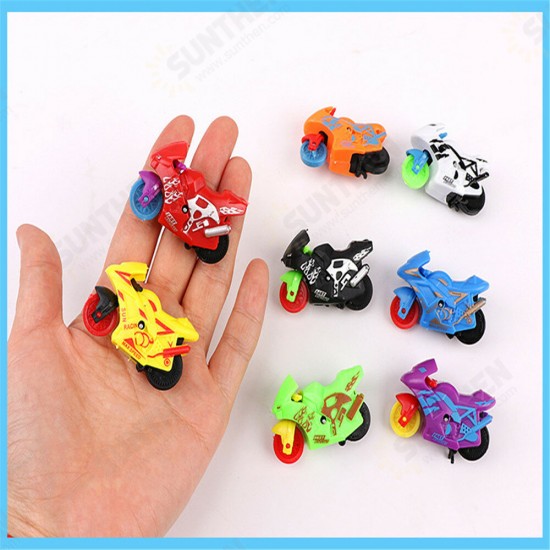 Simulation Pull Back Motorcycle Cool Inertia Motorcycle Trolley Kids Gift Toys