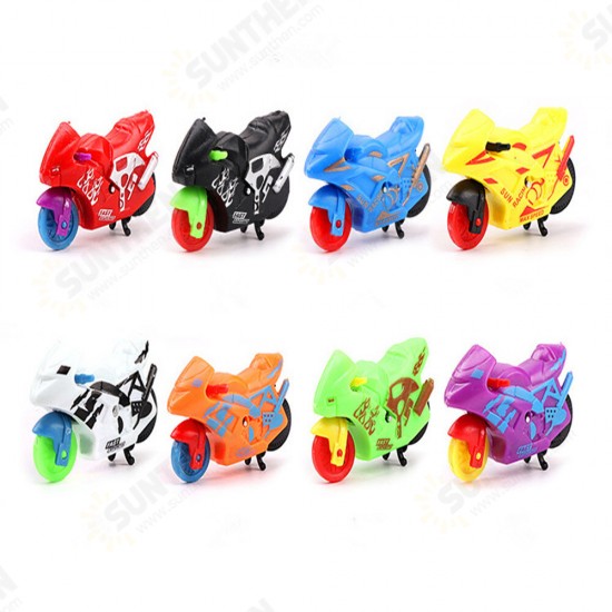 Simulation Pull Back Motorcycle Cool Inertia Motorcycle Trolley Kids Gift Toys