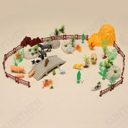 YC 666E-99 100PCS Farm Pig Duck Horse Sheep Model DIY Scene Toy YC 666E-99 100PCS Farm Pig Duck Horse Sheep Model DIY Scene Toy