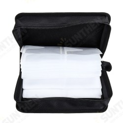 128pcs Portable Disc CD DVD Storage Bag Large Capacity Carry Case Holder Protector Wallet Binder