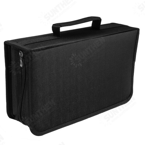 128pcs Portable Disc CD DVD Storage Bag Large Capacity Carry Case Holder Protector Wallet Binder