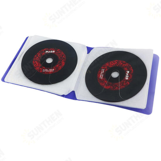 12Pcs/24Pcs Candy Color Plastic CD Package Environmental Protection PP Fabric CD Storage Bag