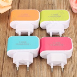 3 Port USB LED Travel Home AC 3.1A Wall Power Charger Adapter For Phone Tablet 3 Port USB LED Travel Home AC 3.1A Wall Power Charger Adapter For Phone Tablet