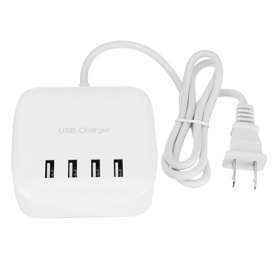 4 Ports CDA21 USB Wall Charger US/EU/UK Plug