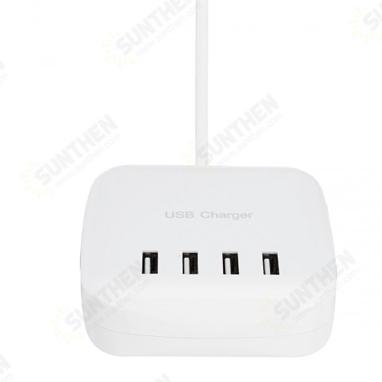 4 Ports CDA21 USB Wall Charger US/EU/UK Plug