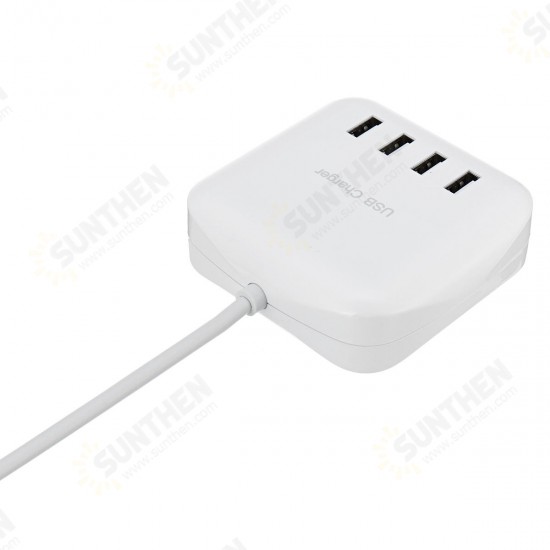 4 Ports CDA21 USB Wall Charger US/EU/UK Plug