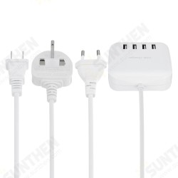 4 Ports CDA21 USB Wall Charger US/EU/UK Plug 4 Ports CDA21 USB Wall Charger US/EU/UK Plug