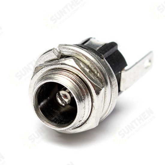 5.5mm X 2.1mm DC Power Supply Metal Jack Audio Socket With Nut And Washer