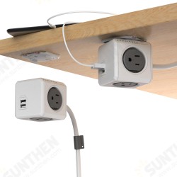 16A 230V 4 Outlets Dual USB Charging Ports Creative Cube Shape Design Power Strip Power Socket Power Outlet with 1.5m Cable 16A 230V 4 Outlets Dual USB Charging Ports Creative Cube Shape Design Power Strip Power Socket Power Outlet with 1.5m Cable