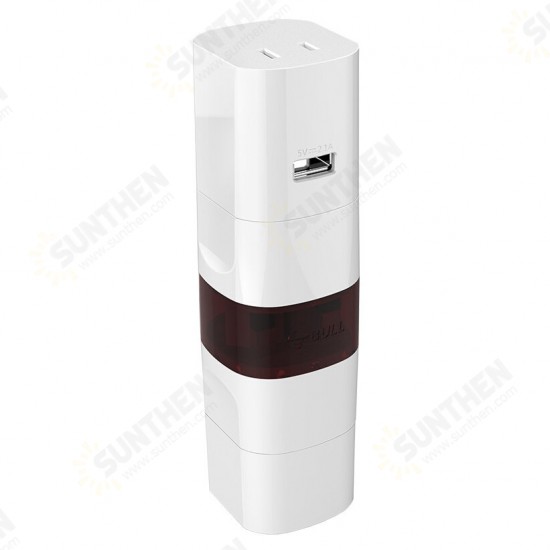 BULL GN-L07U Smart Portable Multiple Countries USB Port Safe Travel Converter Power Adapter BULL GN-L07U Smart Portable Multiple Countries USB Port Safe Travel Converter Power Adapter