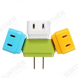 Colorful 1 to 3 US to US Trapezoid Plug Adapter Switch