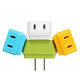 Colorful 1 to 3 US to US Trapezoid Plug Adapter Switch