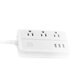 D222 US Plug Sockets with 3 Outlet 3 USB Sockets Overload Switch Surge ProtectorWith Extension Cable Switch Power Outlet