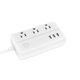 D222 US Plug Sockets with 3 Outlet 3 USB Sockets Overload Switch Surge ProtectorWith Extension Cable Switch Power Outlet