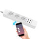 D555 Smart WIFI App Control Power Strip with 3 EU Outlets Plug 4 USB Fast Charging Socket Work Power Outlet