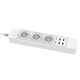 D555 Smart WIFI App Control Power Strip with 3 EU Outlets Plug 4 USB Fast Charging Socket Work Power Outlet