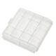 Palo Plastic Transparent White 4pcs AA AAA Battery Case Holder Storage Box