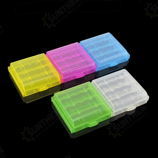 PL-B5742 Clear AA AAA Battery Storage Box Case