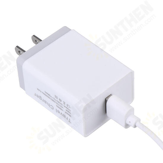 Universal 5V 2.1A Lamp Power Travel Charger US Standard Plug USB Adapter