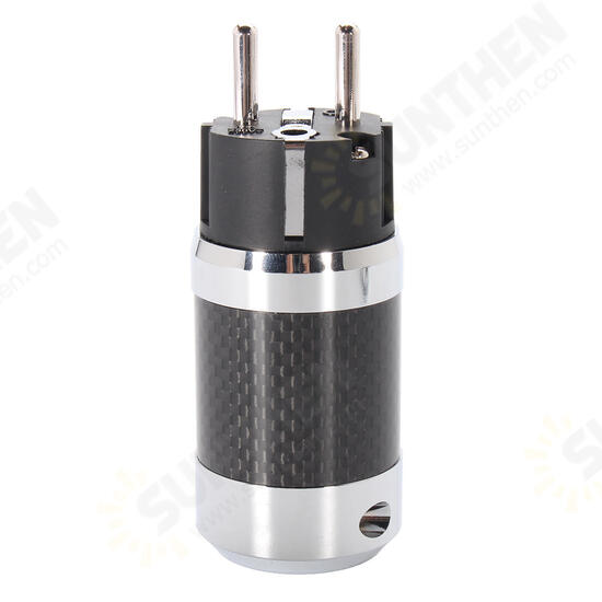 Vanguard Carbon Fiber Rhodium Plated IEC Three-pole DC Power Plug Vanguard Carbon Fiber Rhodium Plated IEC Three-pole DC Power Plug