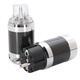 Vanguard Carbon Fiber Rhodium Plated IEC Three-pole DC Power Plug Vanguard Carbon Fiber Rhodium Plated IEC Three-pole DC Power Plug
