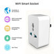 Wifi bluetooth Socket 10A 15A Switch Plug APP Control Timing Function Power Saving Remind Smart Sensor