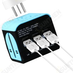 LE-07 Multi-function USB Conversion Plug Conversion Socket 3 USB Port Global Multi Country Converter EU / US / AU / UK Plug USB Connector LE-07 Multi-function USB Conversion Plug Conversion Socket 3 USB Port Global Multi Country Converter EU / US / AU / UK Plug USB Connector