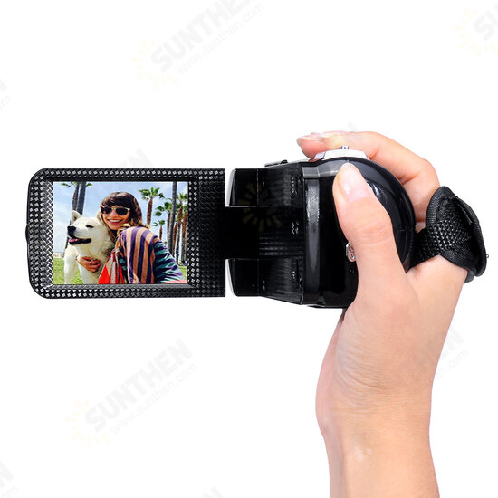 4K Full HD 1080P 24MP 18X Zoom 3 Inch LCD Digital Camcorder Video DV Camera 5.0MP CMOS Sensor for YouTube Vlogging