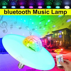 AC86-265V E27 RGBW bluetooth Music UFO LED Garage Light Bulb 24Keys Remote Control AC86-265V E27 RGBW bluetooth Music UFO LED Garage Light Bulb 24Keys Remote Control