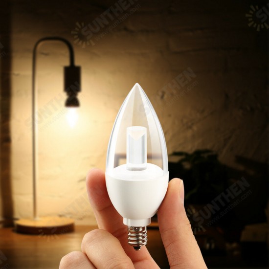 AL-B04 E12 4.5W Dimmable LED Candle Bulb Warm White / Pure White