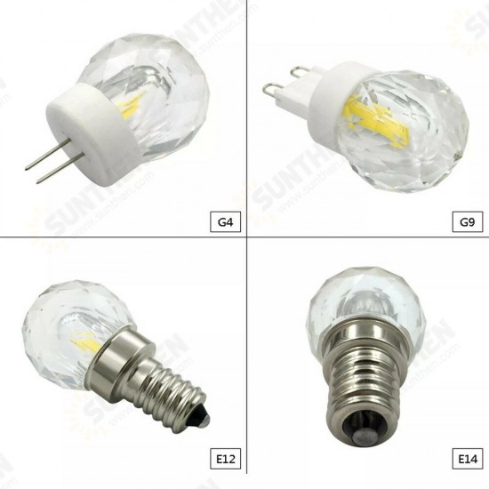 Dimmable Crystal Chandelier Bulb Glass Lamp Drop Light AC110V/220V 3W for G9 LED Pendant Light Chandeliers