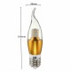 Dimmable E27 E14 E12 60 SMD 3014 580LM LED Candle Bulb Golden Glass Warm White White Lamp AC 110V