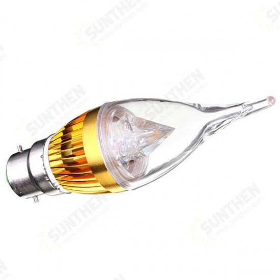 Dimmable E27 E14 E12 B22 4.5W 220V LED Chandelier Candle Light Bulb