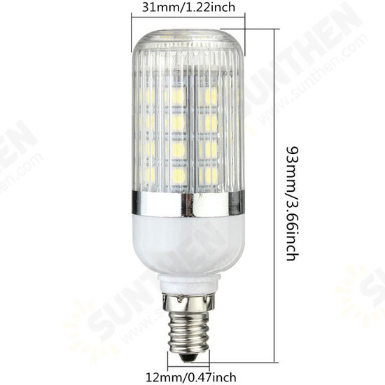 E12 Dimmable 4.5W 36 SMD 5050 LED Corn Light Bulb Lamp 110V