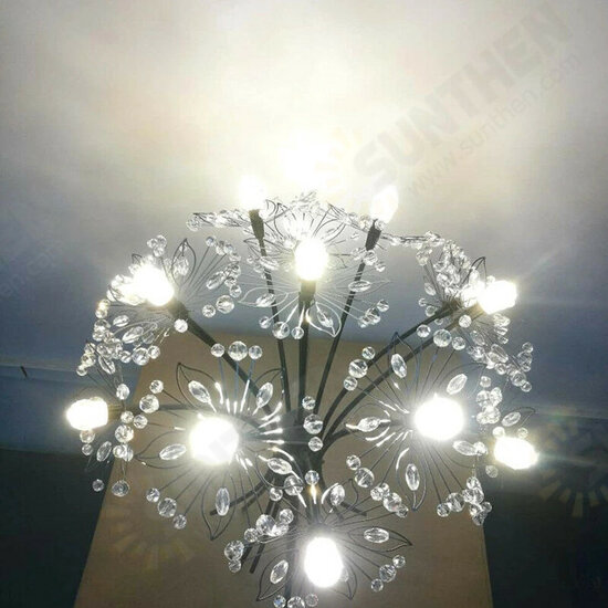 E12 Dimmable Pendant LED Glass Crystal Light Bulb 2 Color COB Replace Halogen Chandelier Pendant Light Lamps