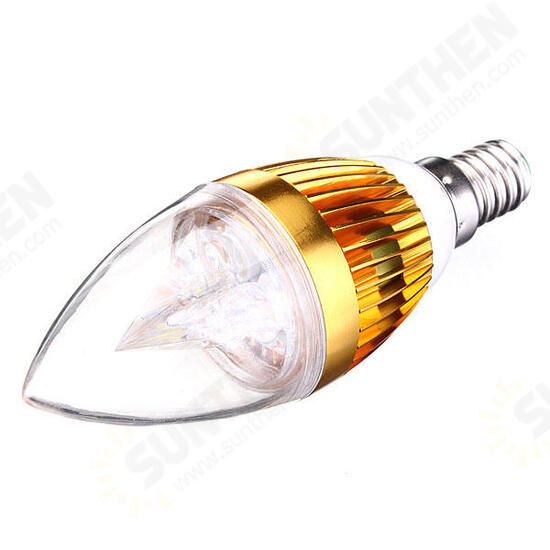 E12 E14 E27 B22 Dimmable 3W LED Chandelier Candle Light Bulb 220V