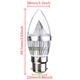 E12 E14 E27 B22 Dimmable 9W LED Chandelier Candle Light Bulb 220V E12 E14 E27 B22 Dimmable 9W LED Chandelier Candle Light Bulb 220V