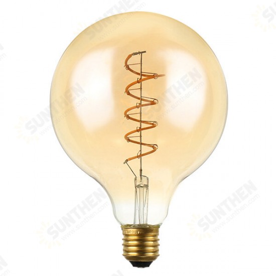 E27 6W Dimmable ST64 G125 Warm White Soft Filament LED Light Bulb for Holiday AC220V