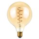 E27 6W Dimmable ST64 G125 Warm White Soft Filament LED Light Bulb for Holiday AC220V