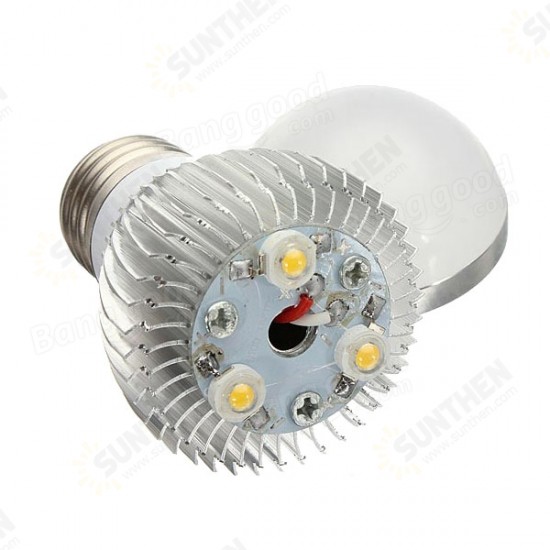 E27 Dimmable 3W Warm White/White AC 220V LED Globe Light Bulbs